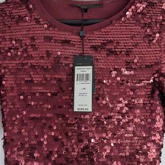 BCBGMAXAZRIA BCBG MARTA SEQUIN DRESS SIZE XS. - Picture 4 of 8